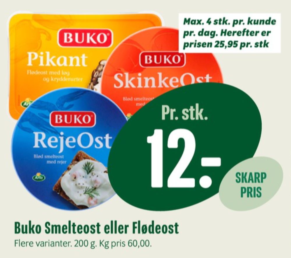 Buko, Flødeost Pikant