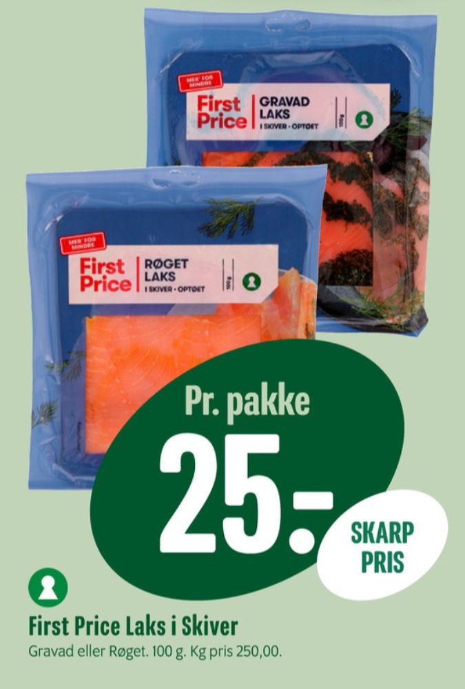 First Price, Laks i skiver