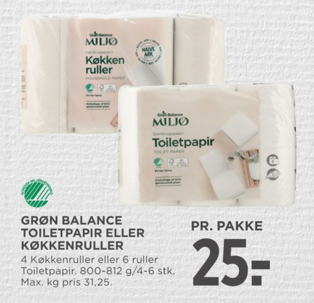 Grøn Balance, Toiletpapir