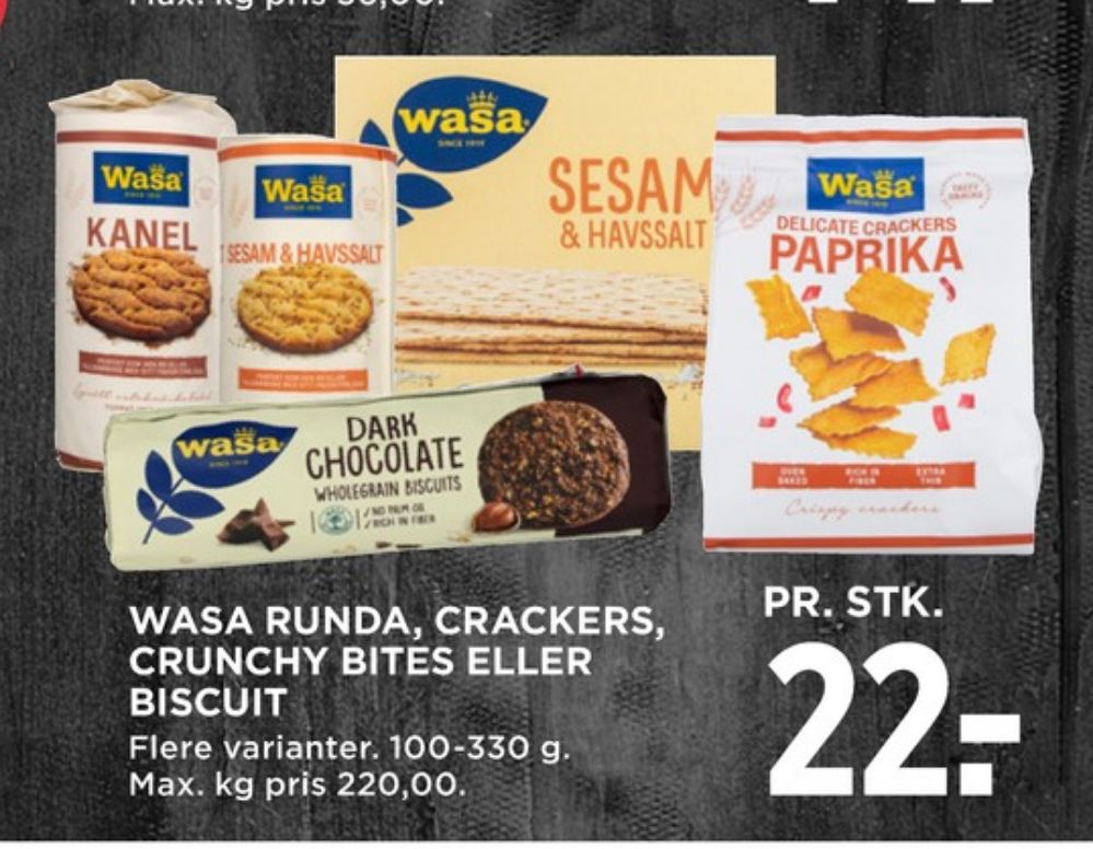 Wasa, Kanel knækbrød