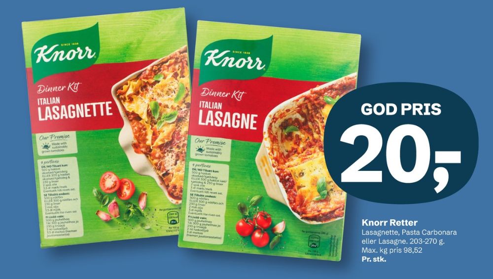 Knorr Dinner Kitt, Italian Pasta Carbonara