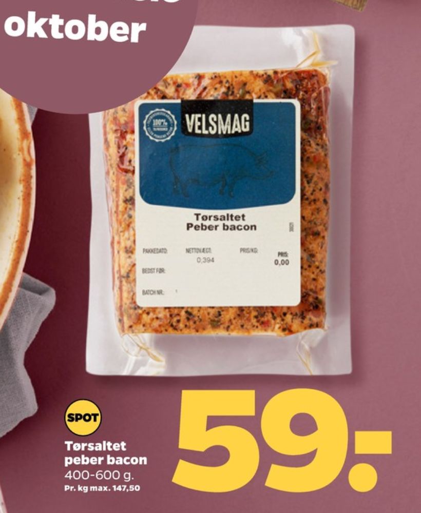 Velsmag, Bacon
