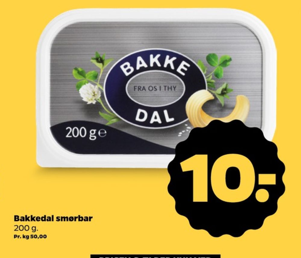 Bakkedal, Smørbar