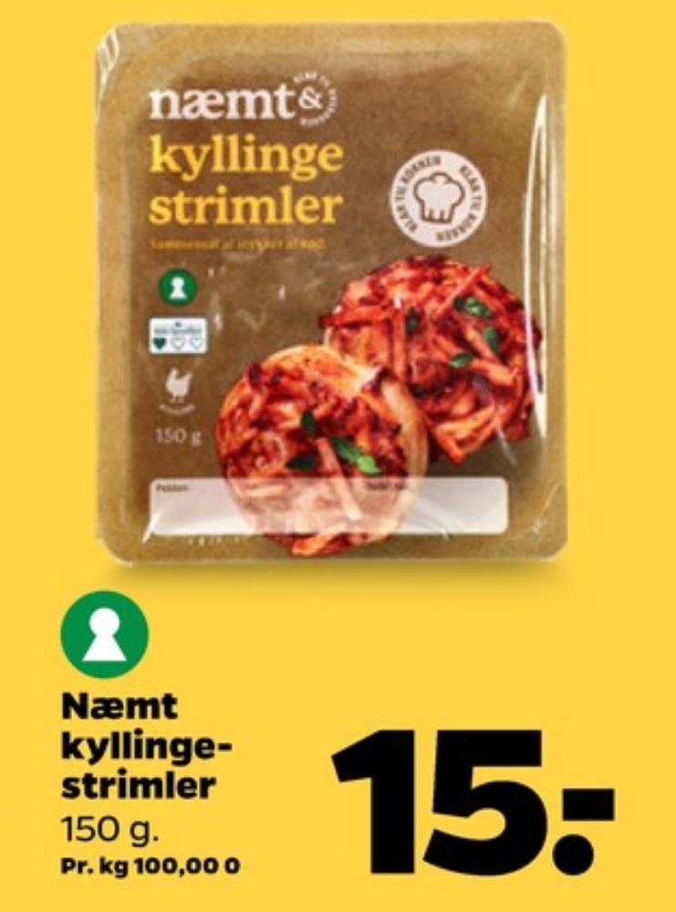 Næmt, Kyllingestrimler