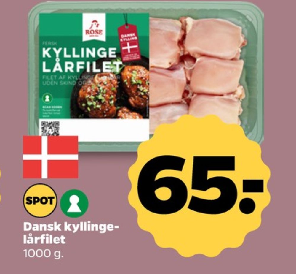 Rose, Kyllingelårfilet