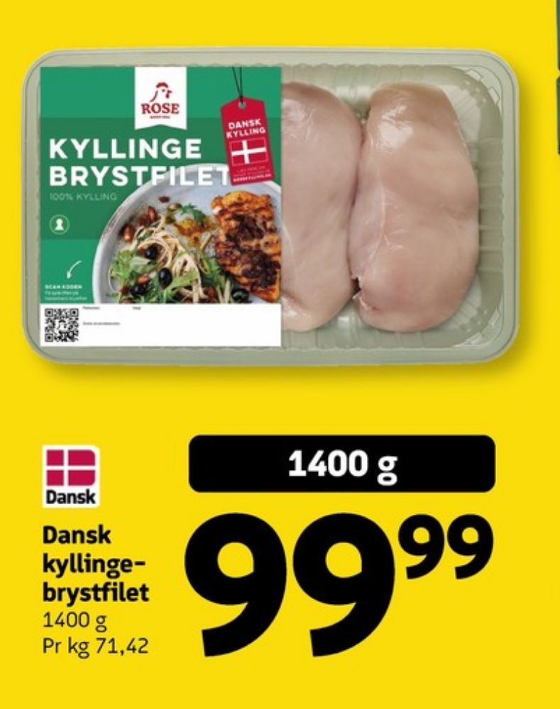 Rose Ærlig Kylling, Kyllingebrystfilet