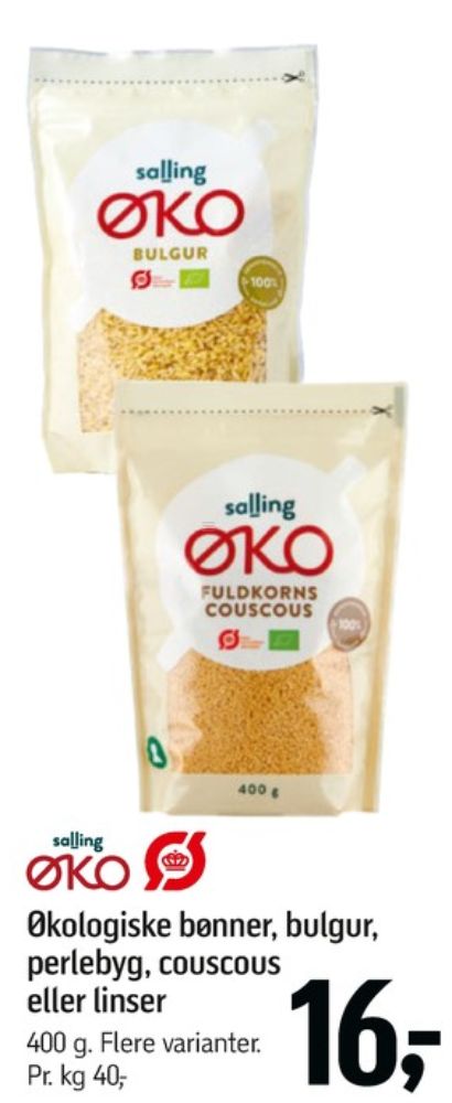 Salling+bulgur på tilbud – Se 2 priser fra 14 kr | Tilbudsugen.dk