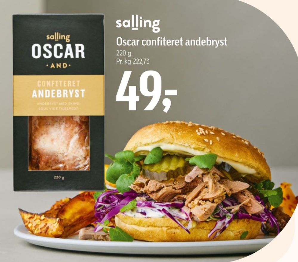 Salling Oscar, Andebryst