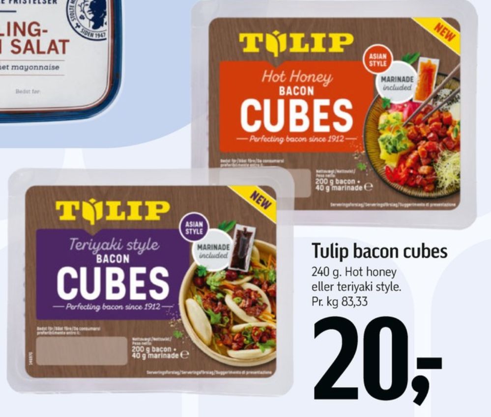 Tulip, Teriyaki Style Bacontern