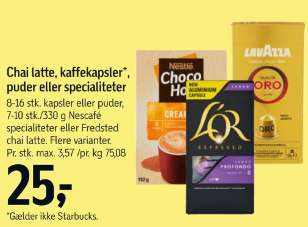 Fredsted Chai Latte, Instant Te Krydret