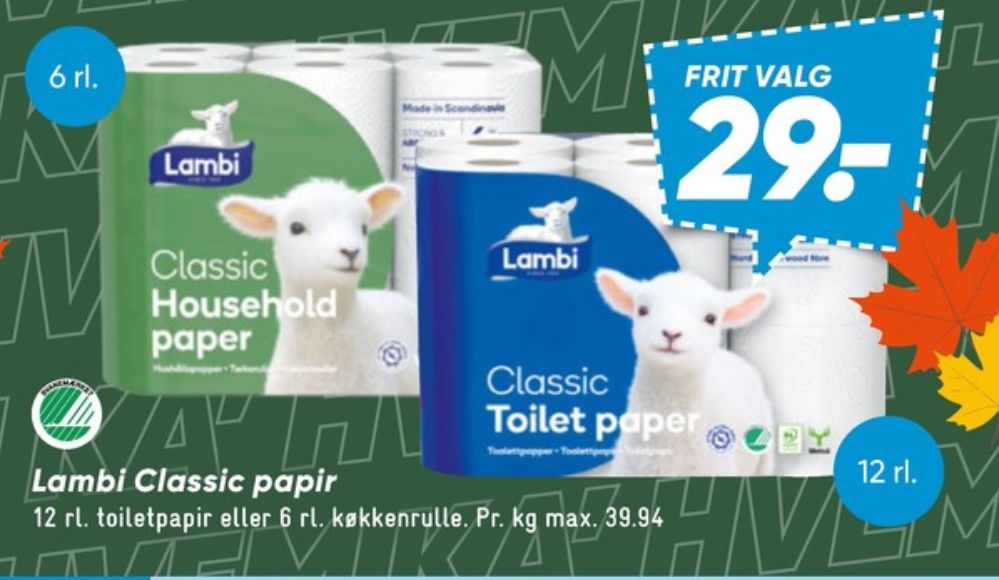 Lambi Classic, Toiletpapir
