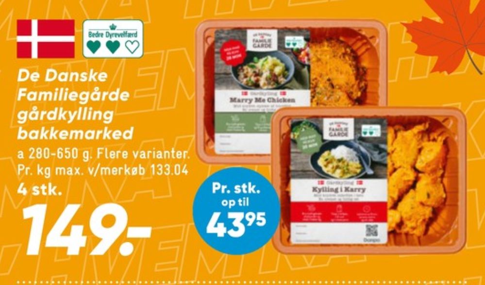 De Danske Familiegårde, Kylling i Karry
