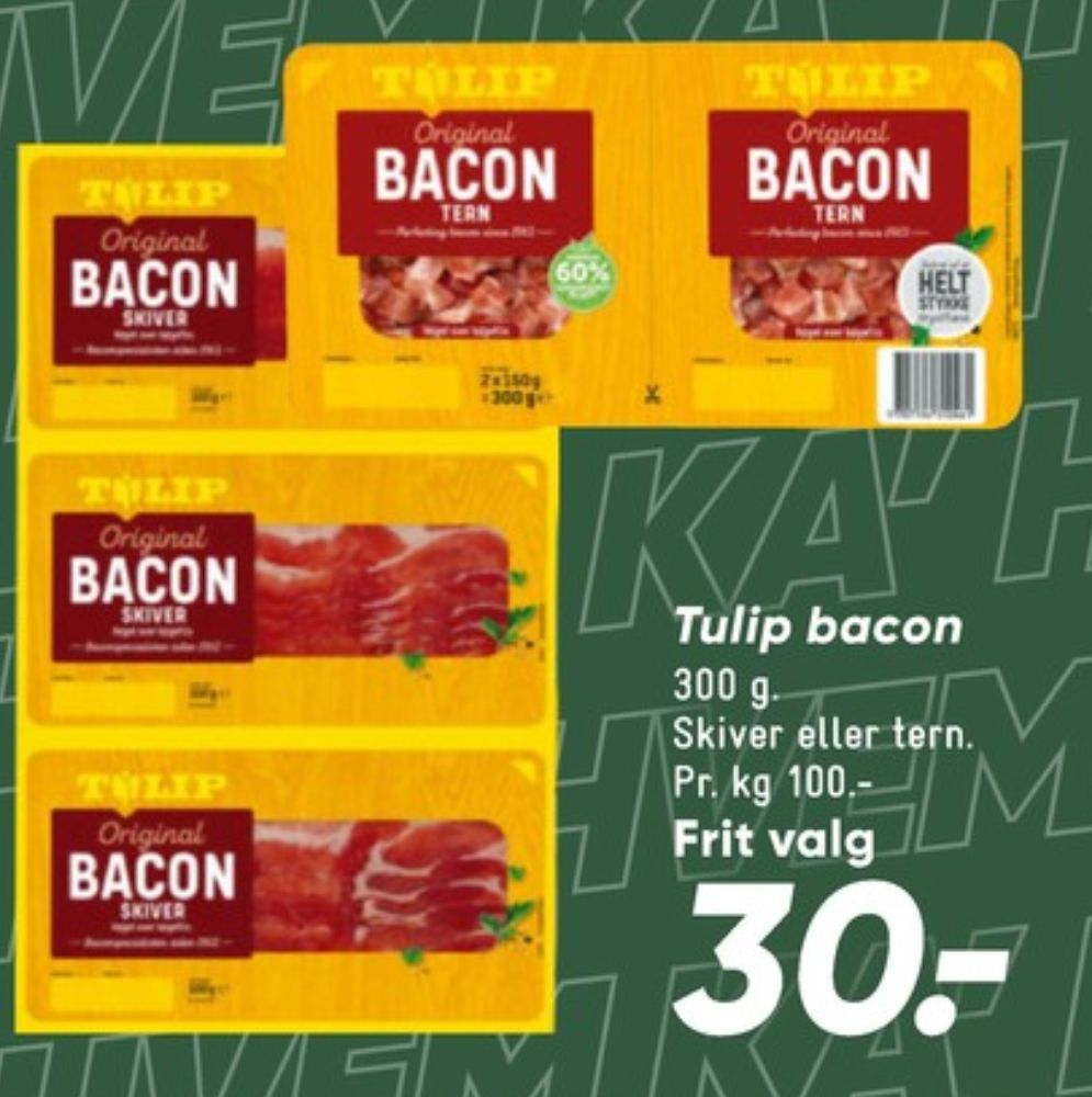 Tulip, Bacontern