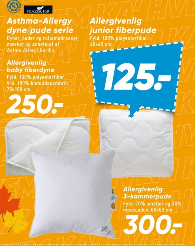 Nordisk Fjer, Dyne