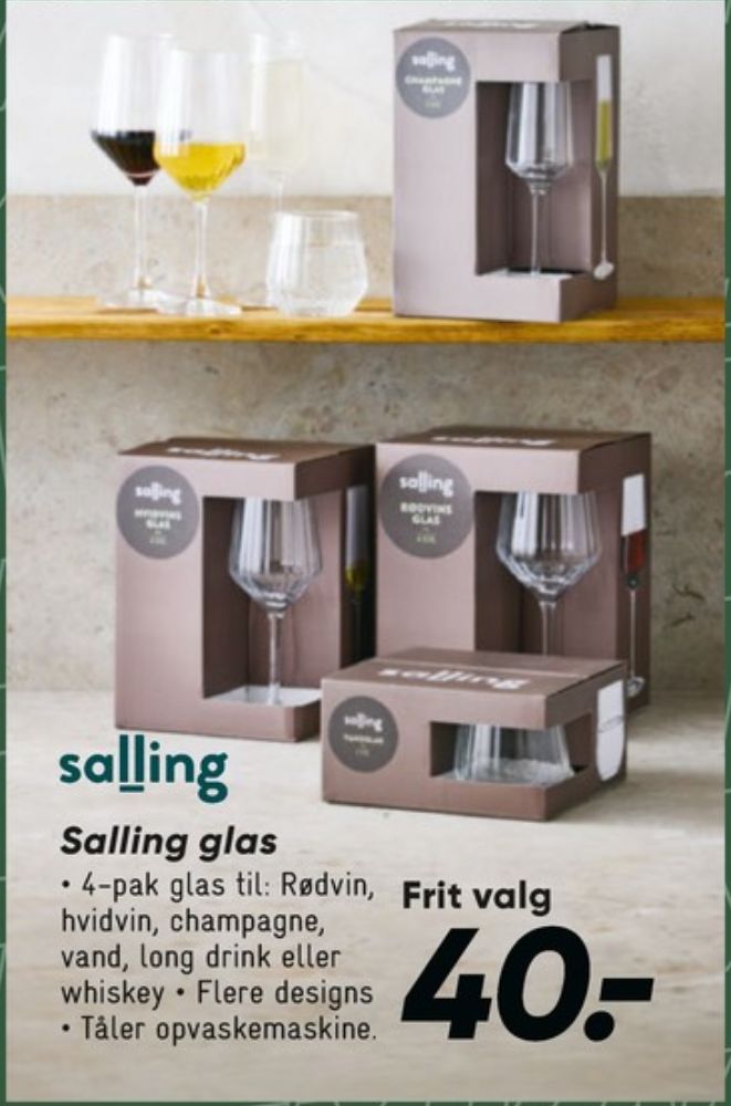 Salling, Glas