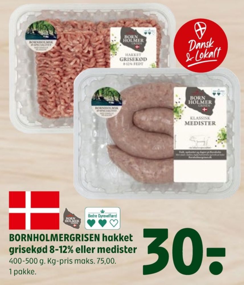 Bornholmergrisen, Medister