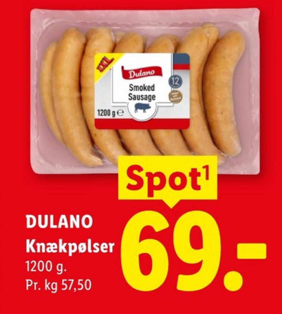 Dulano, Knækpølser