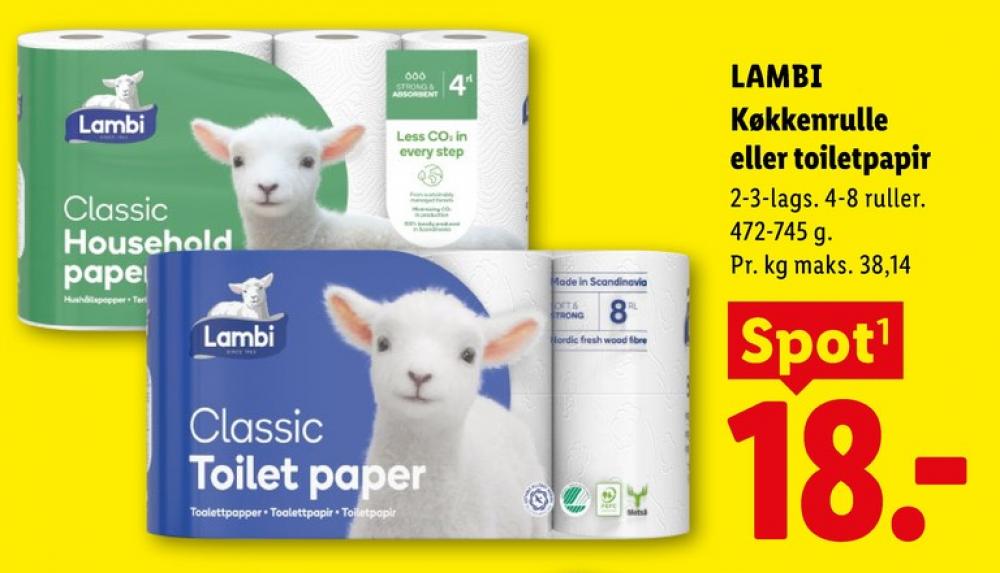Lambi Classic, Toiletpapir