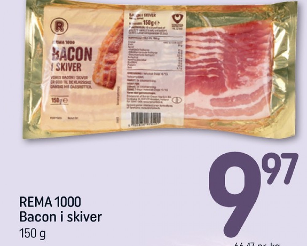 Rema 1000, Baconskiver