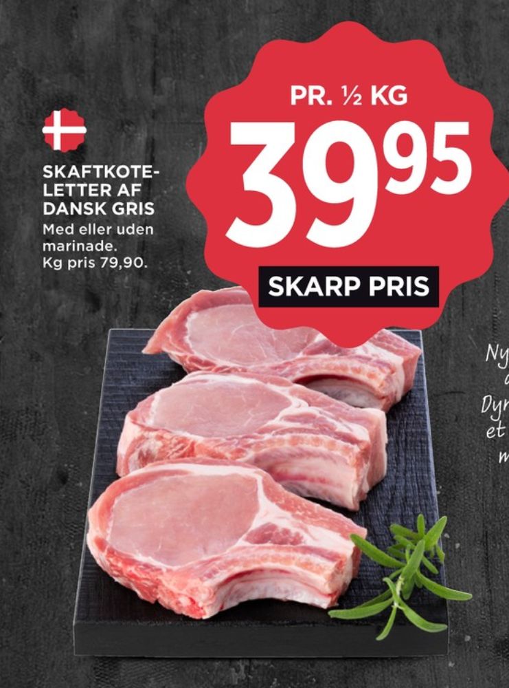 FRILAND Frilandsgris, Skaftkoteletter