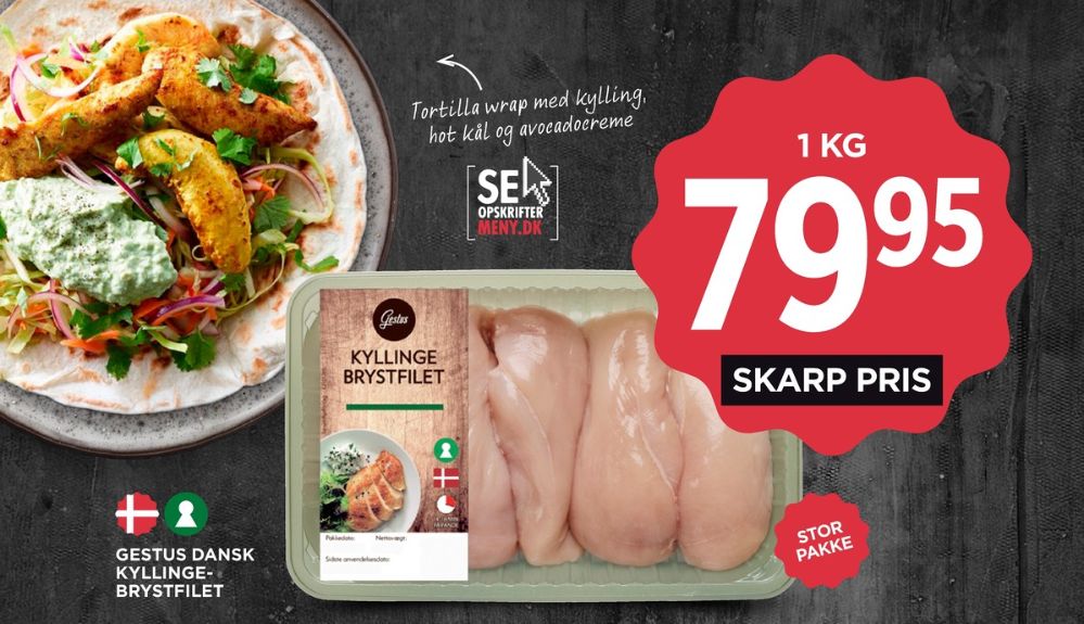 Gestus, Kyllingebrystfilet