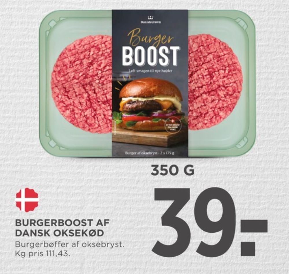 Danish Crown Burger Boost, Hakkebøffer