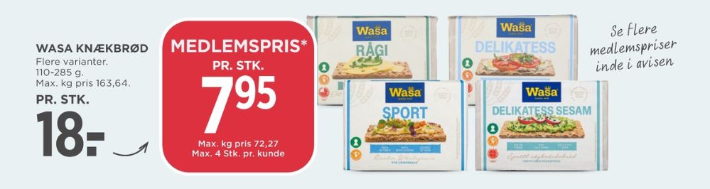 Wasa, Delikatesse Sesam knækbrød