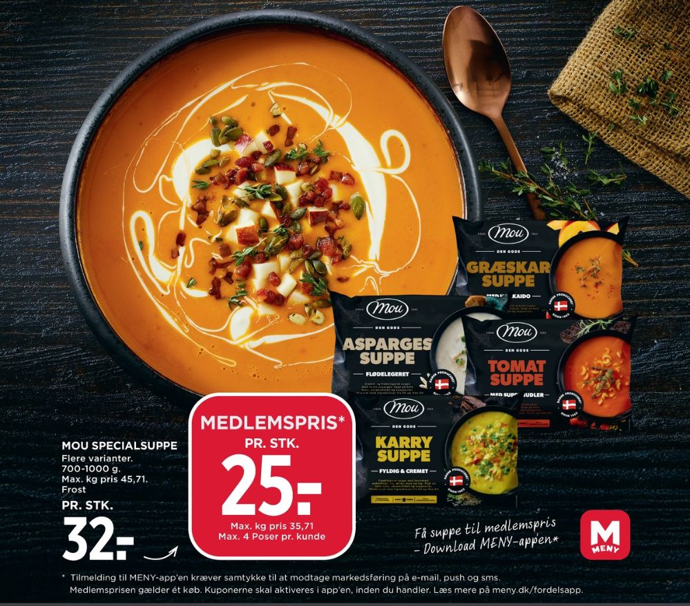 Mou, Aspargessuppe