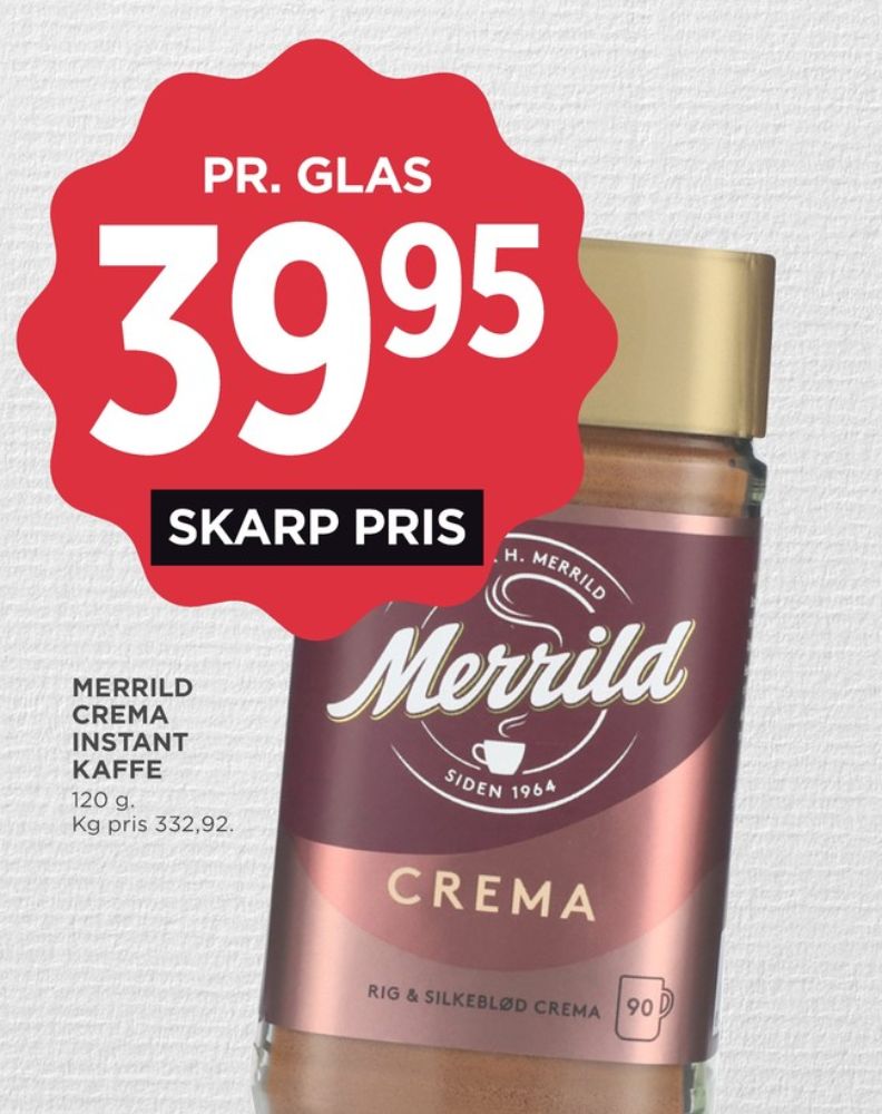 Merrild Crema, Instant Kaffe