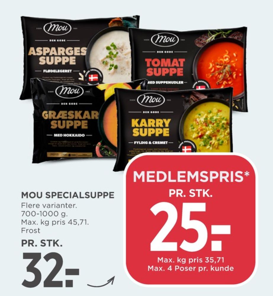 Mou, Aspargessuppe
