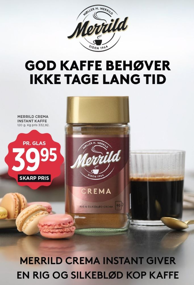 Merrild Crema, Instant Kaffe