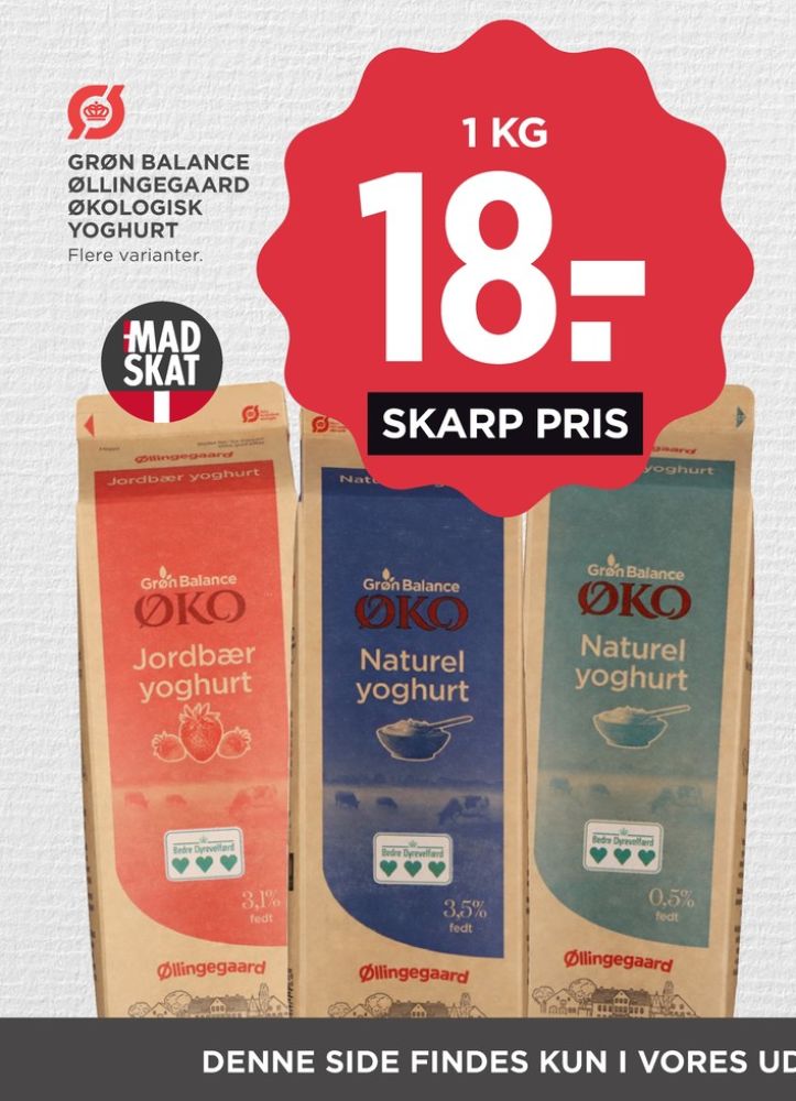 Grøn Balance Øllingegaard, Naturel Yoghurt 