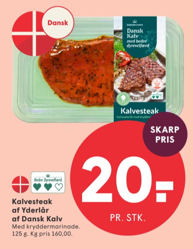 Danish Crown, Kalvesteaks