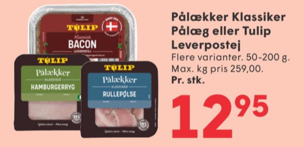 Tulip Klassisk Bacon, Leverpostej
