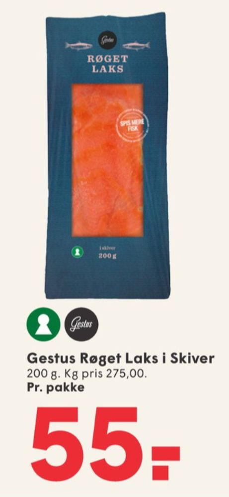Gestus, Laks i skiver