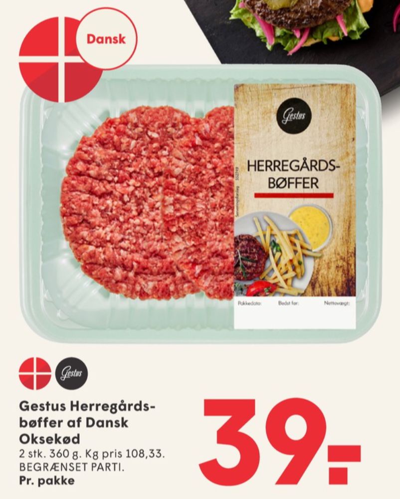 Gestus, Hakkebøffer