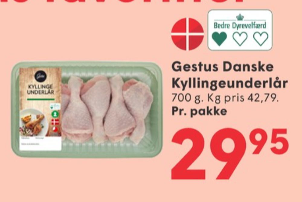 Gestus, Kyllingeunderlår