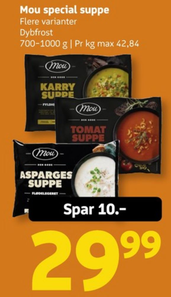 Mou, Aspargessuppe