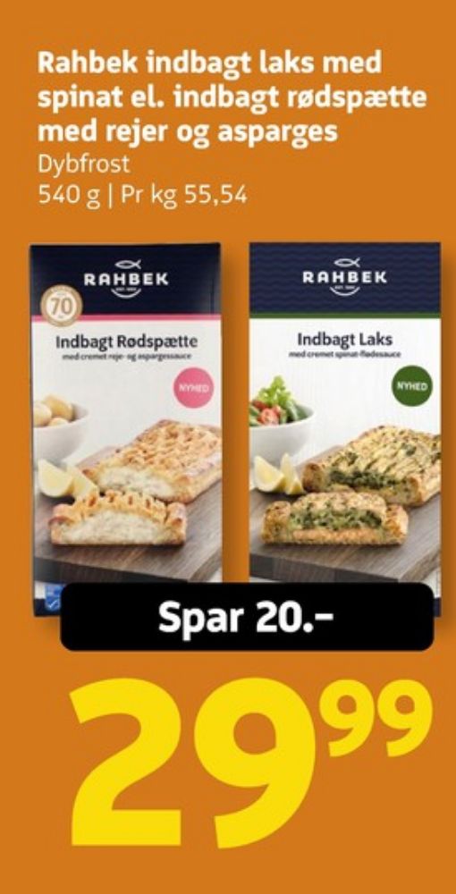 Rahbek, Indbagt Rødspætte med Cremet reje- og aspargessauce