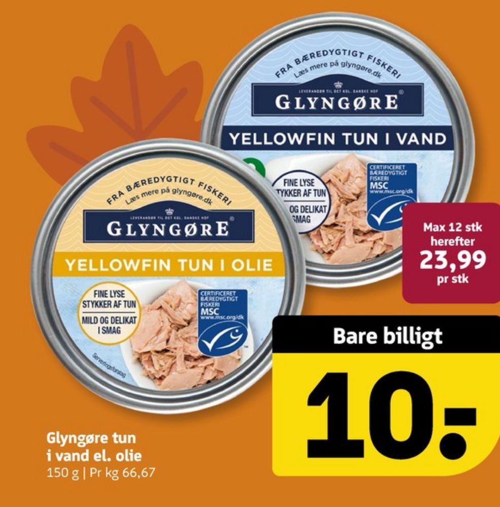 Glyngøre, Tun i olie