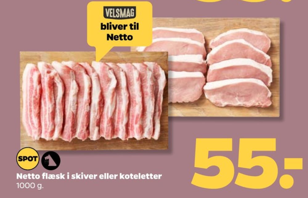 Netto, Grisekoteletter