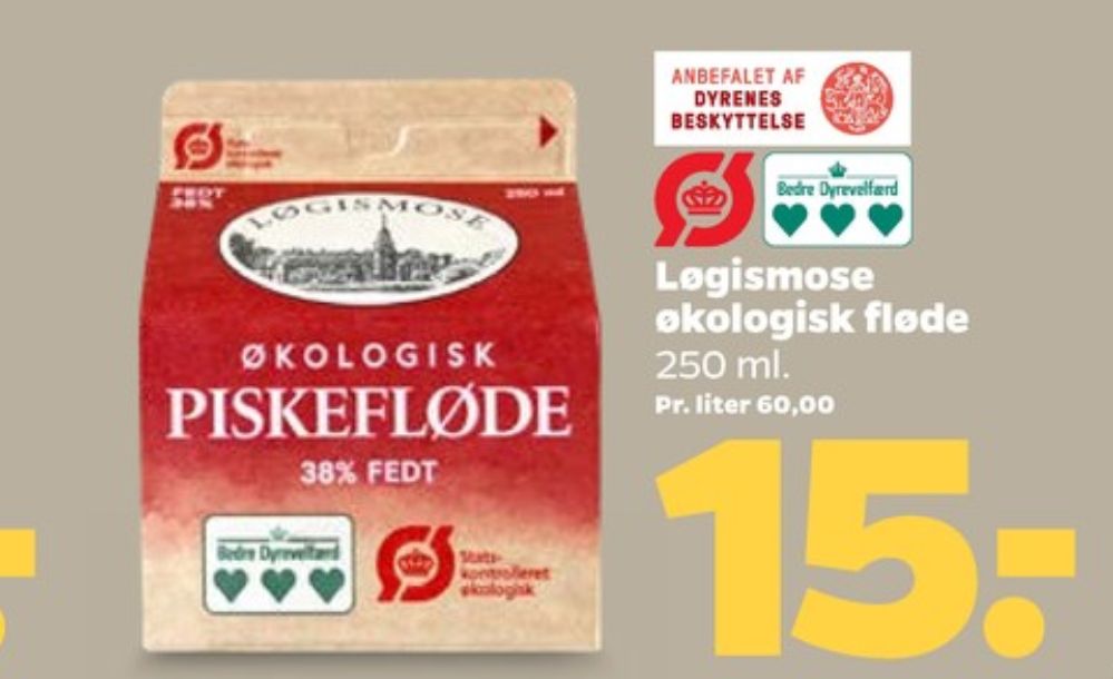 Løgismose, Piskefløde