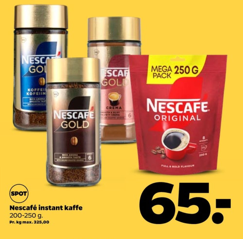 Nescafe Original, Instant Kaffe