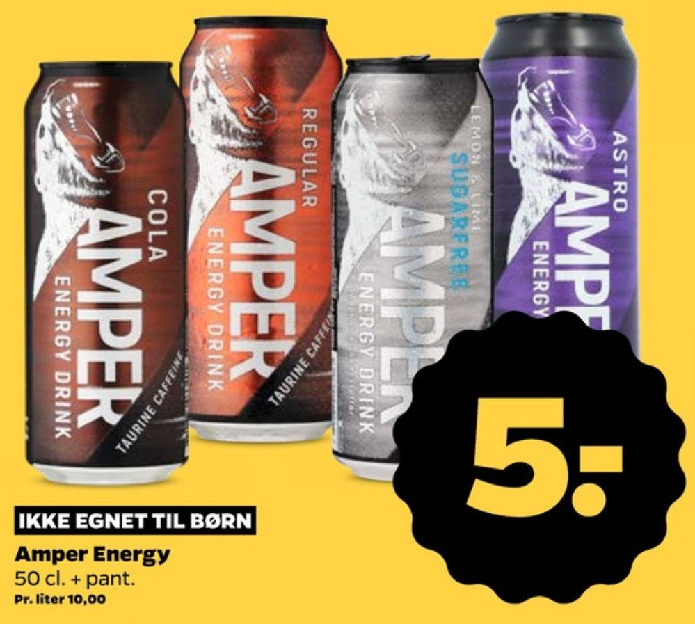 Amper Energy Drink Cola, Energidrik