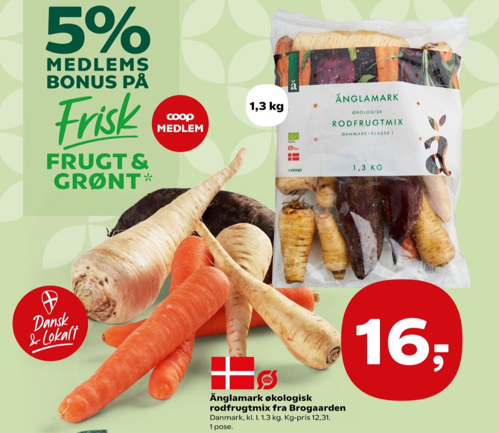 Änglamark, Rodfrugter