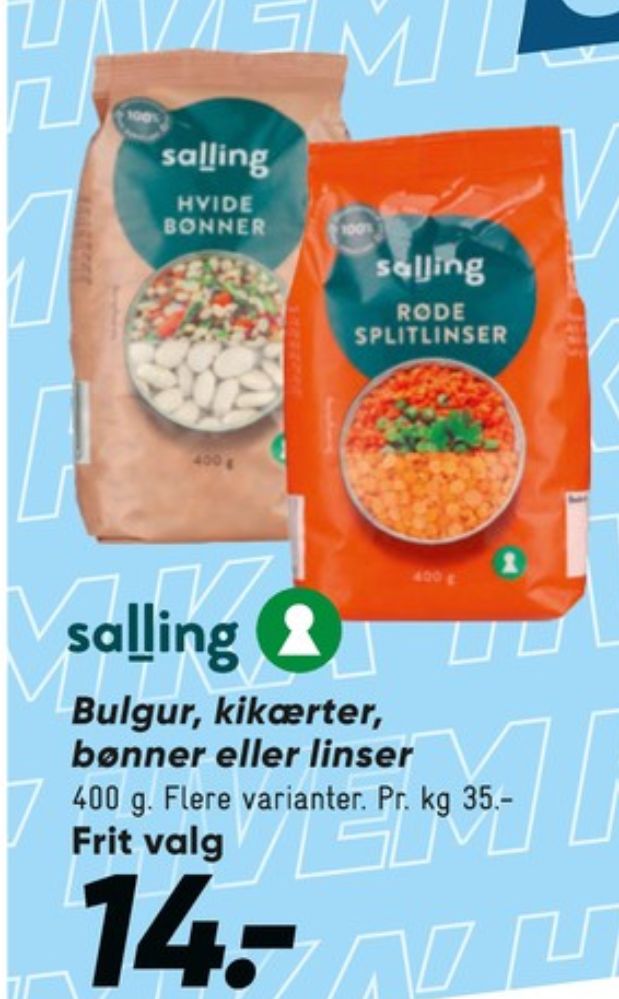 Salling+bulgur på tilbud – Se 2 priser fra 14 kr | Tilbudsugen.dk