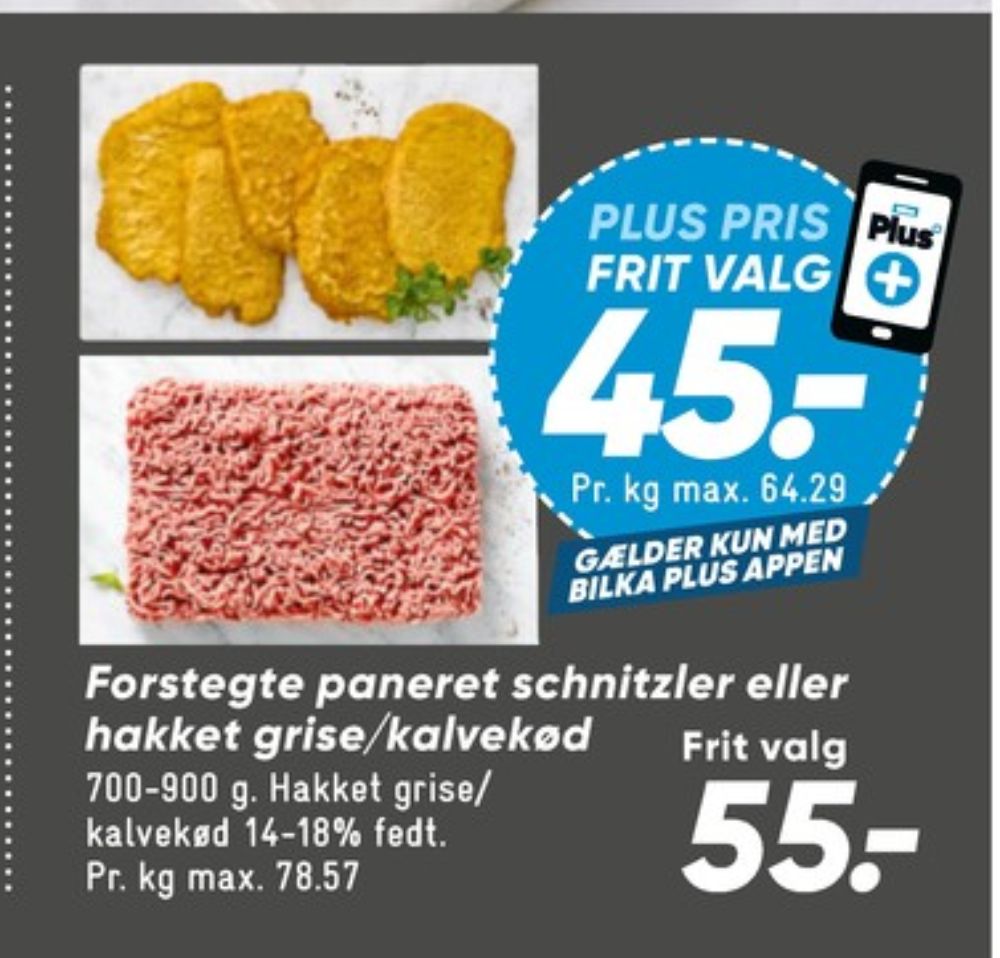 Hakket kalv og grisekød 14-18%