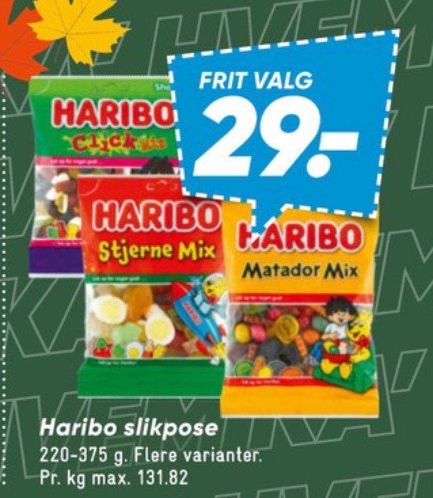 Haribo Matador Mix, Slikposer