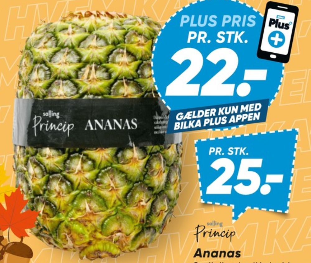 Salling Princip, Ananas