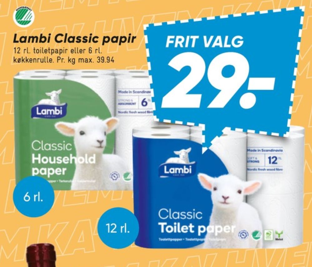 Lambi Classic, Toiletpapir